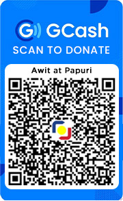 Donate to Awit at Papuri using GCash Pay QR